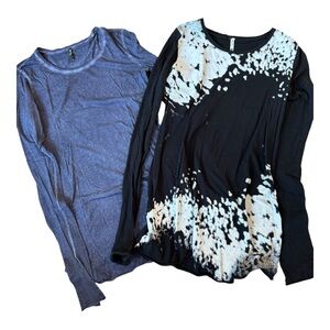 BLK OPM two long sleeves cotton tee shirts, M